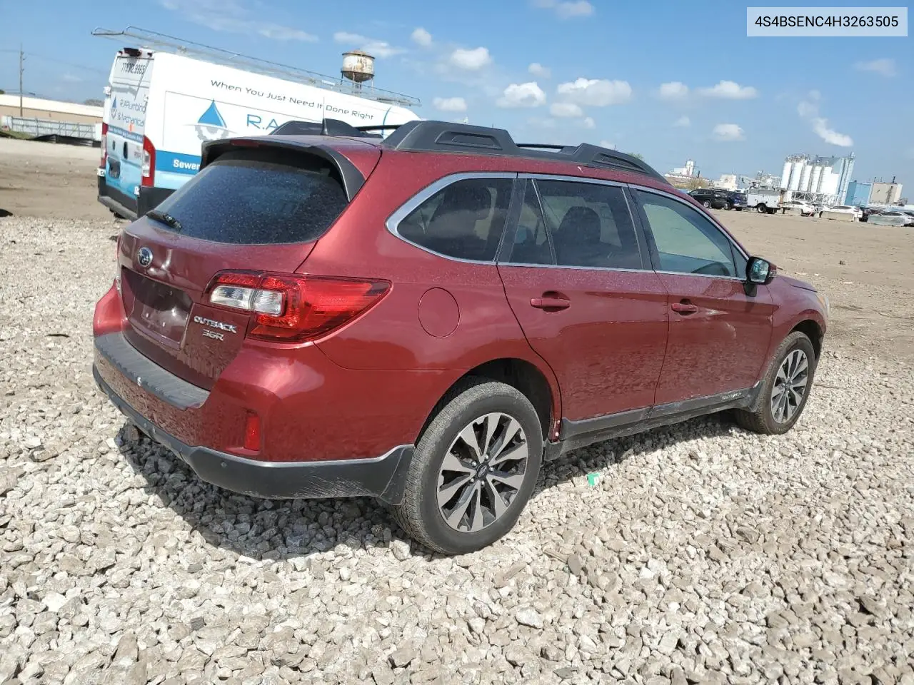 2017 Subaru Outback 3.6R Limited VIN: 4S4BSENC4H3263505 Lot: 56675325