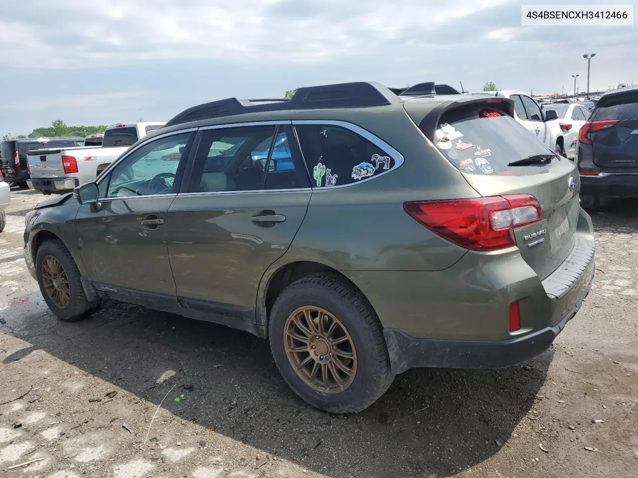 2017 Subaru Outback 3.6R Limited VIN: 4S4BSENCXH3412466 Lot: 56952755