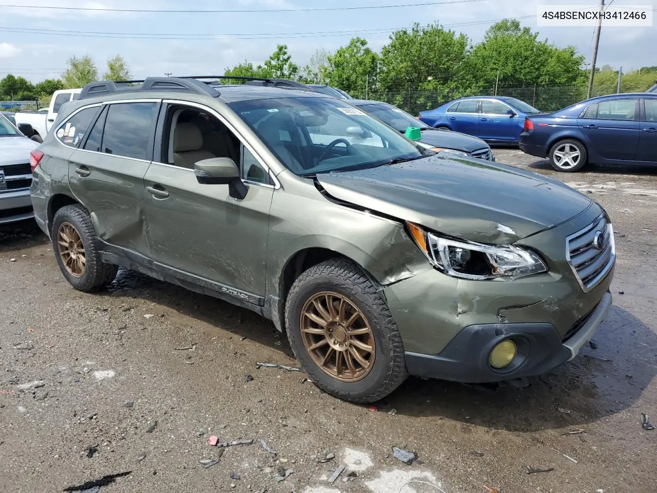 2017 Subaru Outback 3.6R Limited VIN: 4S4BSENCXH3412466 Lot: 56952755
