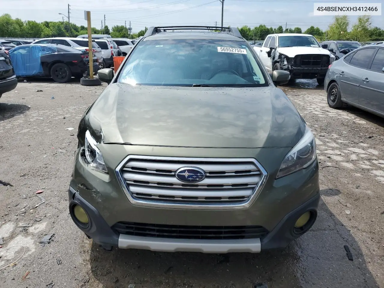 2017 Subaru Outback 3.6R Limited VIN: 4S4BSENCXH3412466 Lot: 56952755