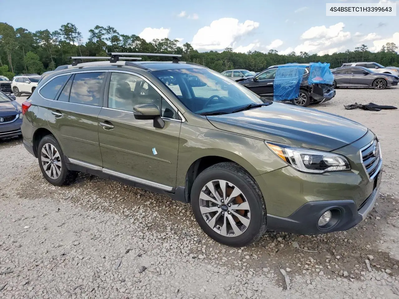 2017 Subaru Outback Touring VIN: 4S4BSETC1H3399643 Lot: 58671055