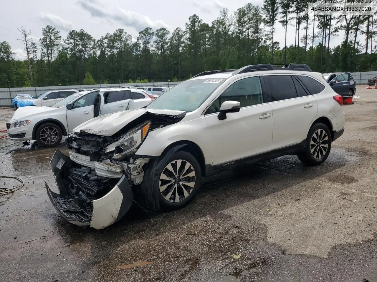 2017 Subaru Outback 2.5I Limited VIN: 4S4BSANCXH3337020 Lot: 58873285