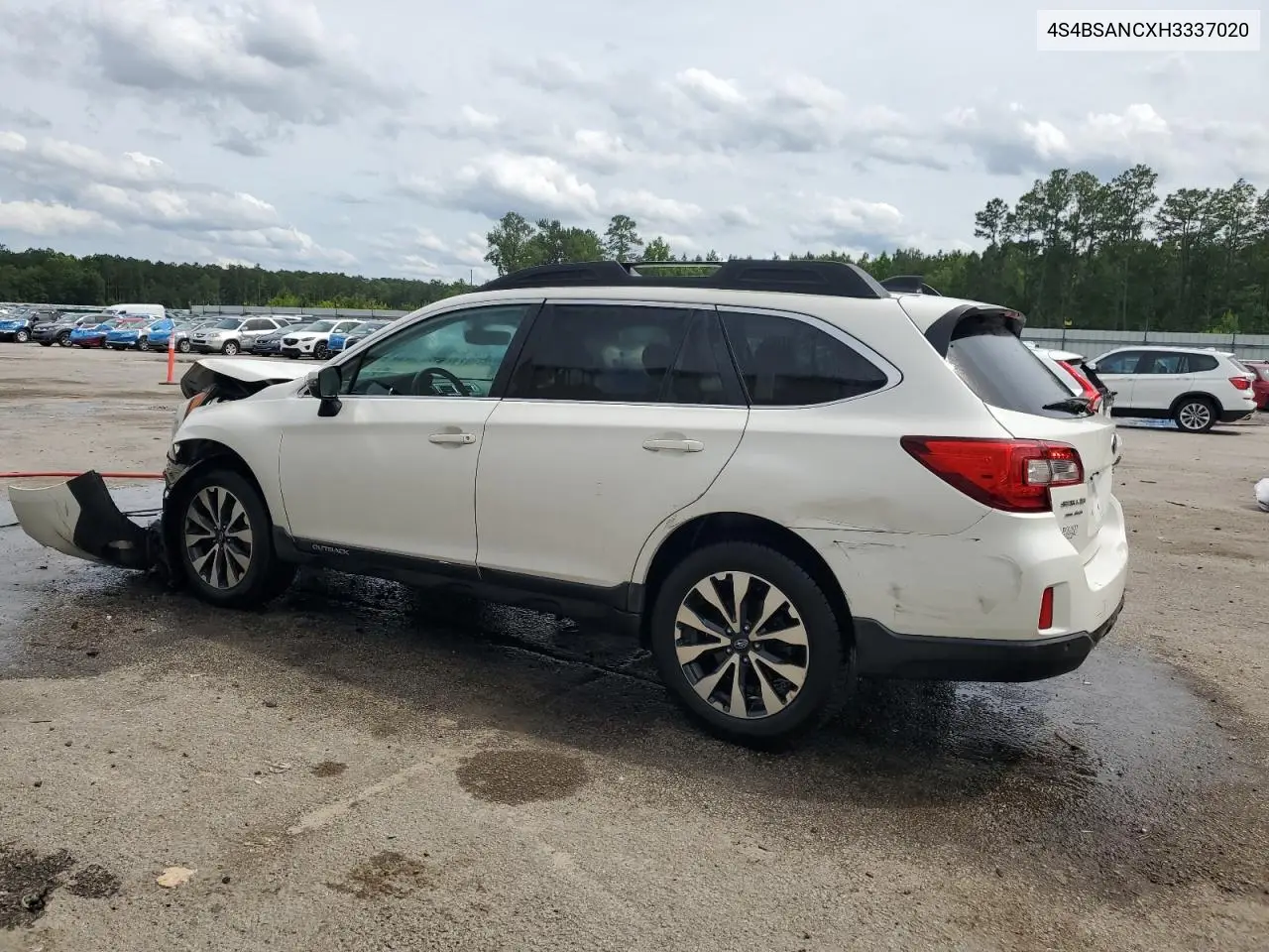 2017 Subaru Outback 2.5I Limited VIN: 4S4BSANCXH3337020 Lot: 58873285