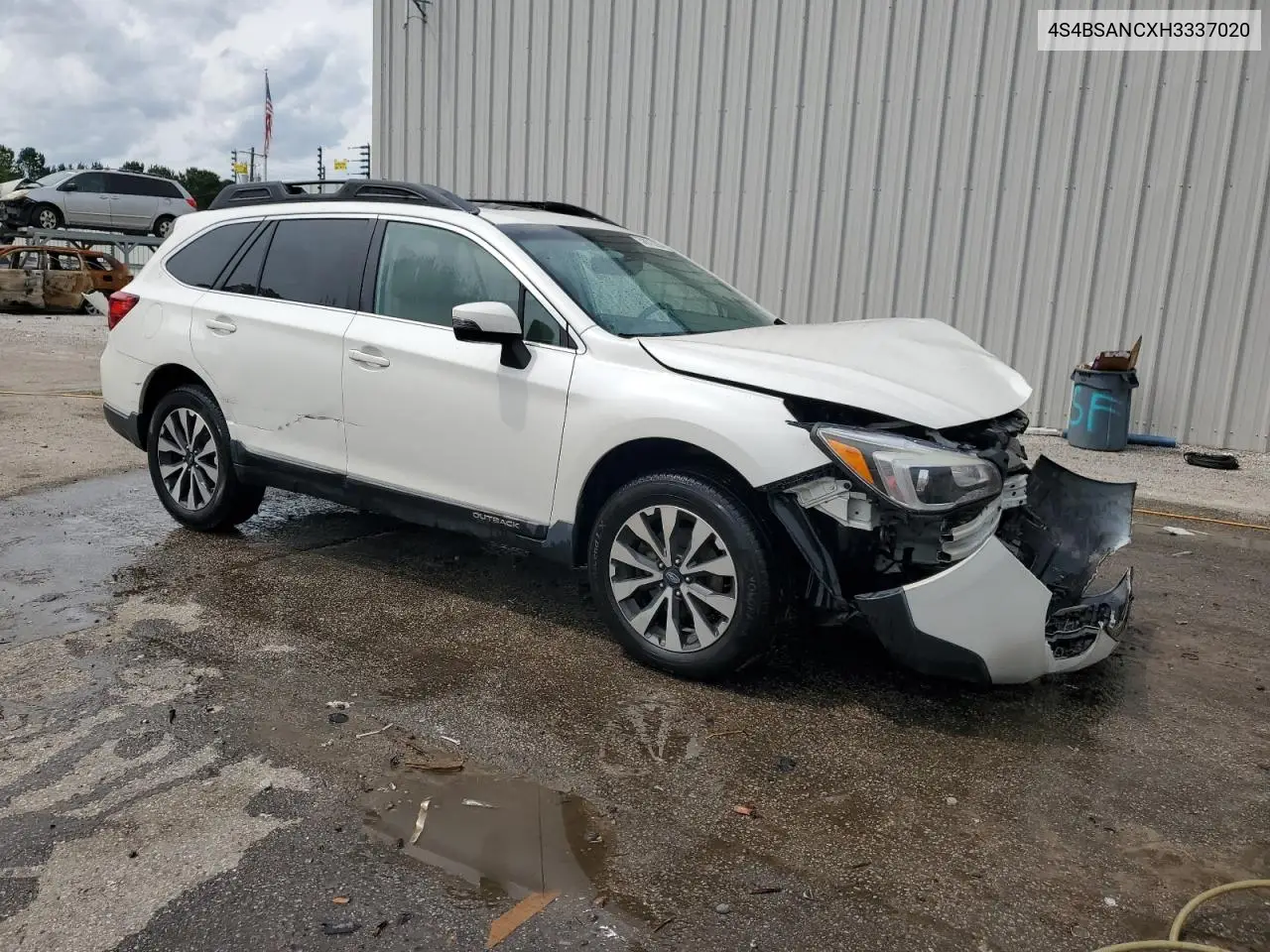 2017 Subaru Outback 2.5I Limited VIN: 4S4BSANCXH3337020 Lot: 58873285