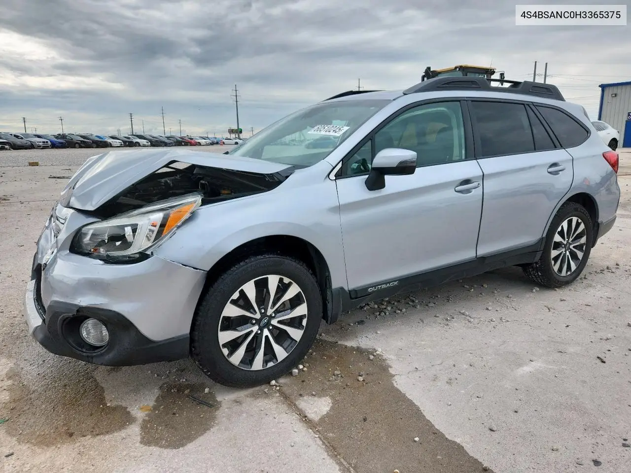 2017 Subaru Outback 2.5I Limited VIN: 4S4BSANC0H3365375 Lot: 60510245