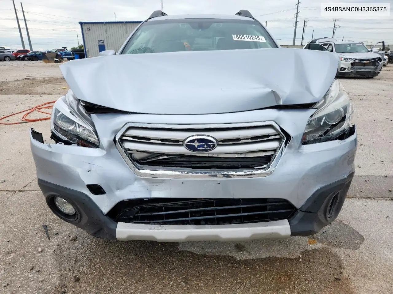 2017 Subaru Outback 2.5I Limited VIN: 4S4BSANC0H3365375 Lot: 60510245
