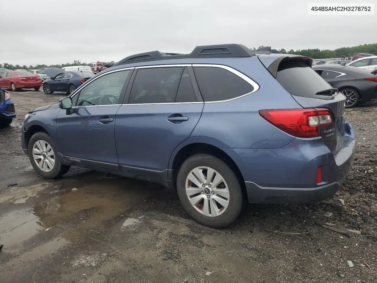 2017 Subaru Outback 2.5I Premium VIN: 4S4BSAHC2H3278752 Lot: 61341325