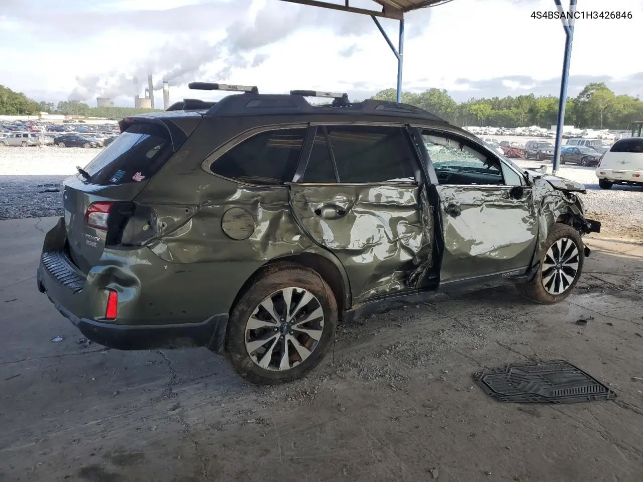 2017 Subaru Outback 2.5I Limited VIN: 4S4BSANC1H3426846 Lot: 61481385