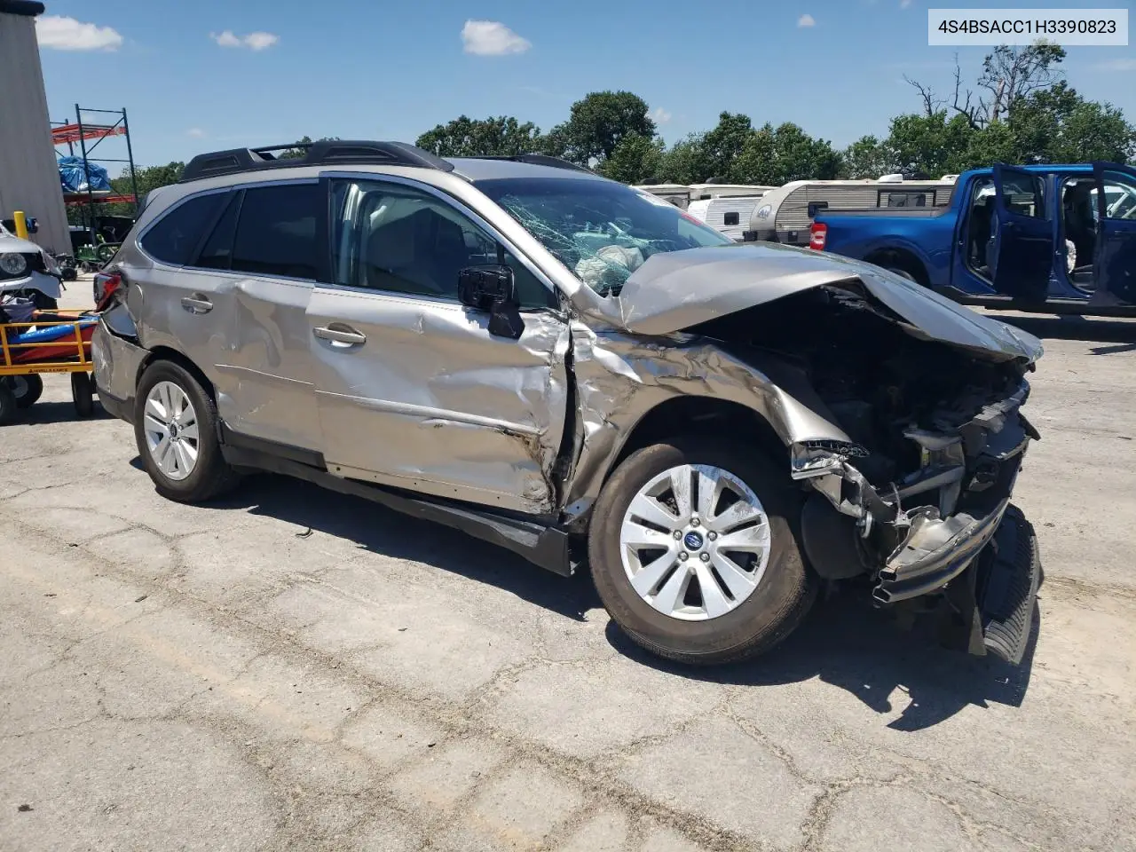 2017 Subaru Outback 2.5I Premium VIN: 4S4BSACC1H3390823 Lot: 61776095
