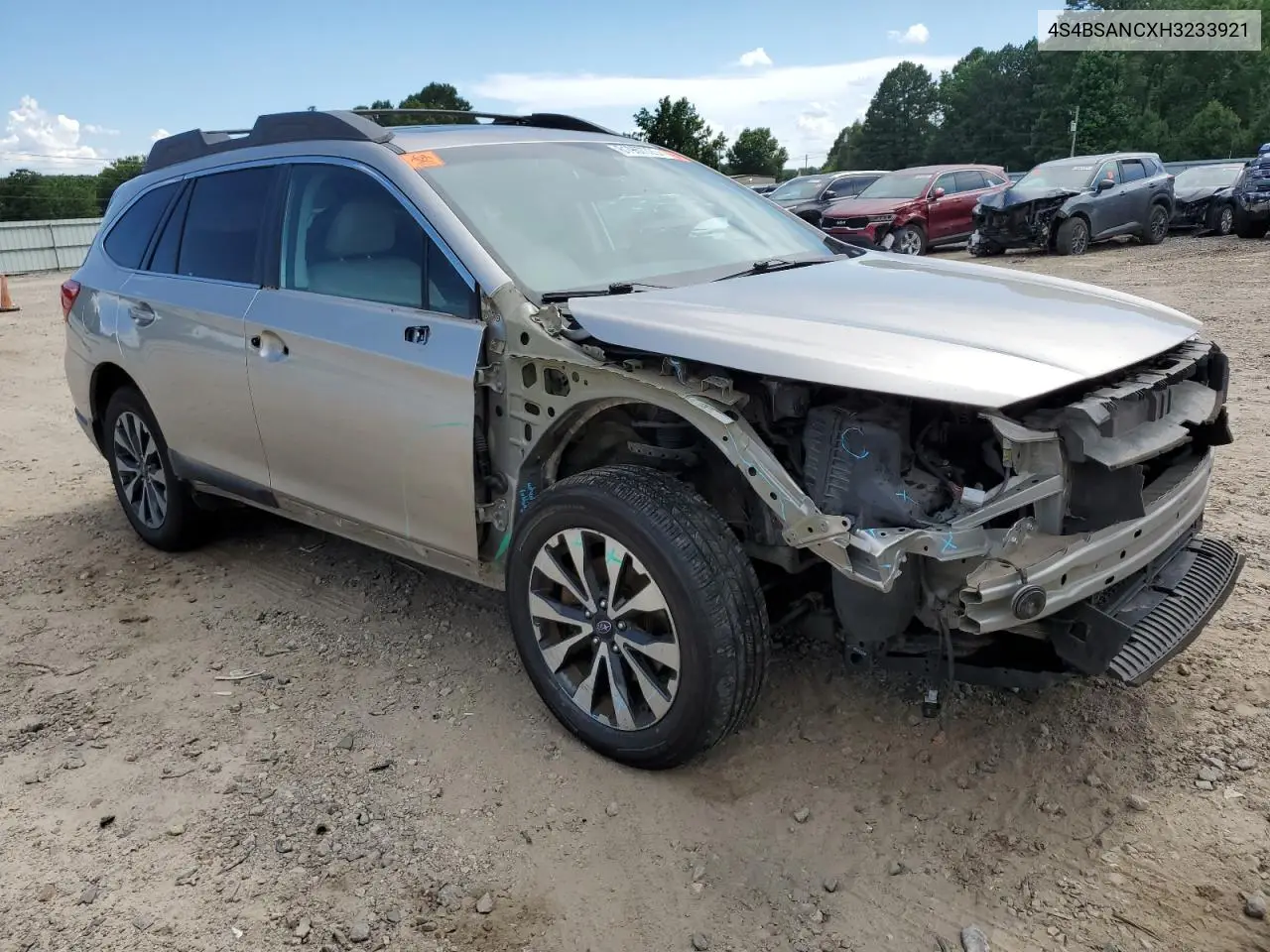 2017 Subaru Outback 2.5I Limited VIN: 4S4BSANCXH3233921 Lot: 61967725