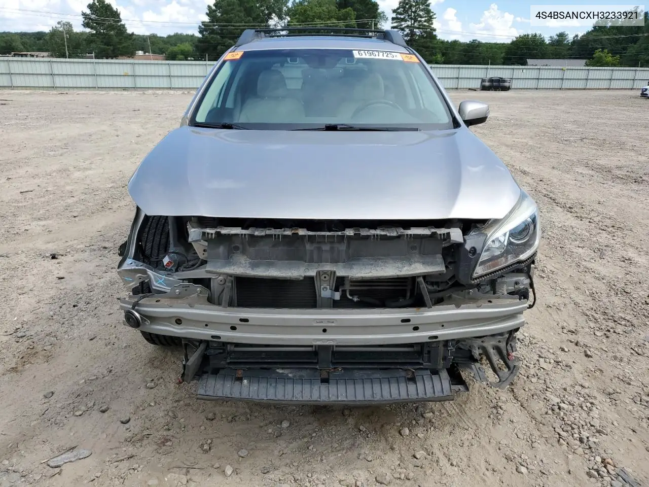 2017 Subaru Outback 2.5I Limited VIN: 4S4BSANCXH3233921 Lot: 61967725