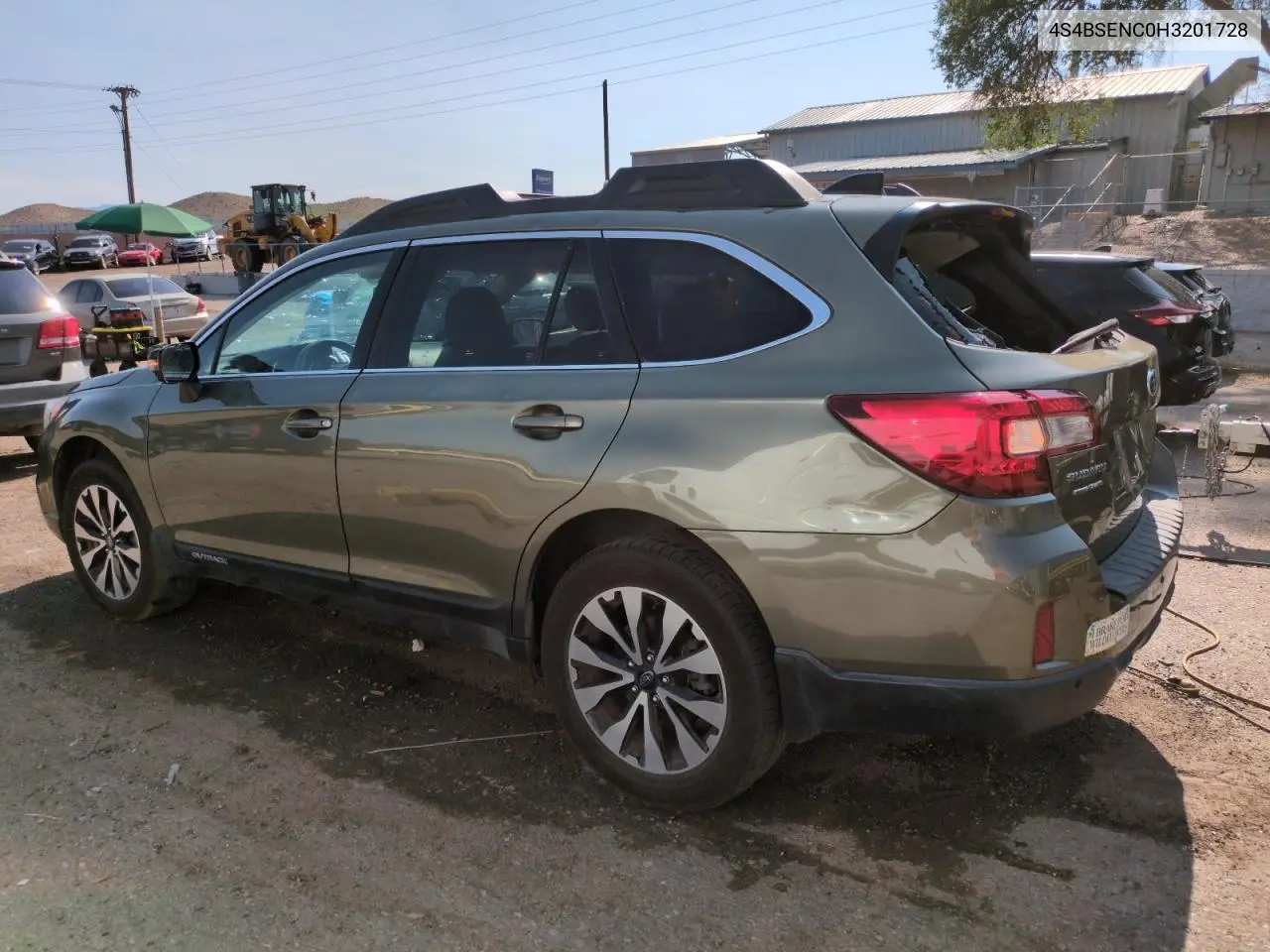2017 Subaru Outback 3.6R Limited VIN: 4S4BSENC0H3201728 Lot: 62132885