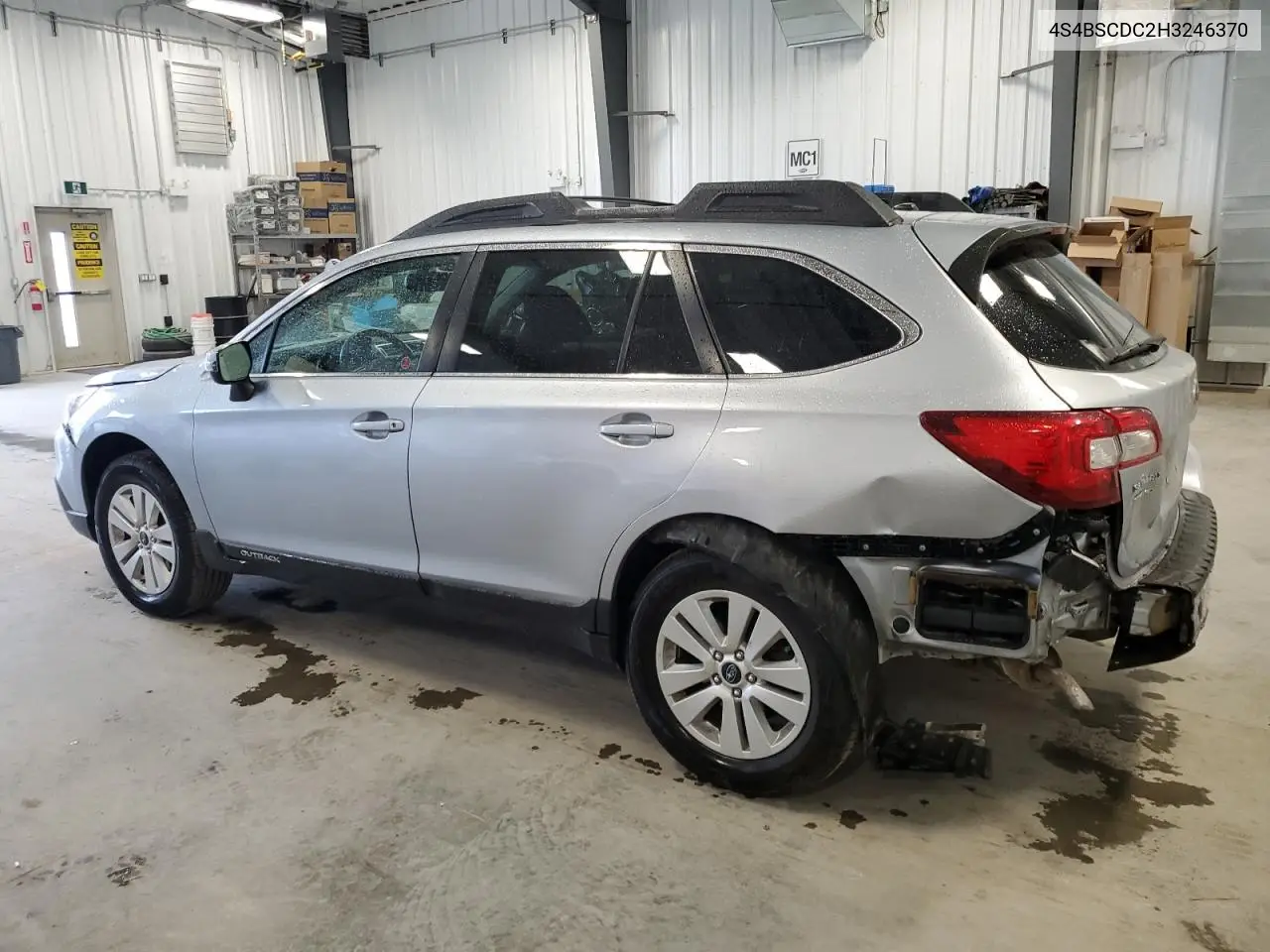 2017 Subaru Outback 2.5I Premium VIN: 4S4BSCDC2H3246370 Lot: 62277395