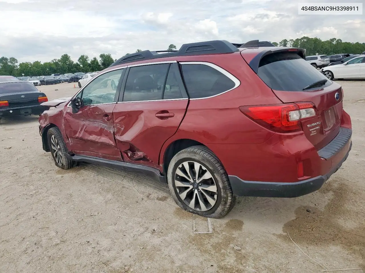 2017 Subaru Outback 2.5I Limited VIN: 4S4BSANC9H3398911 Lot: 62292395