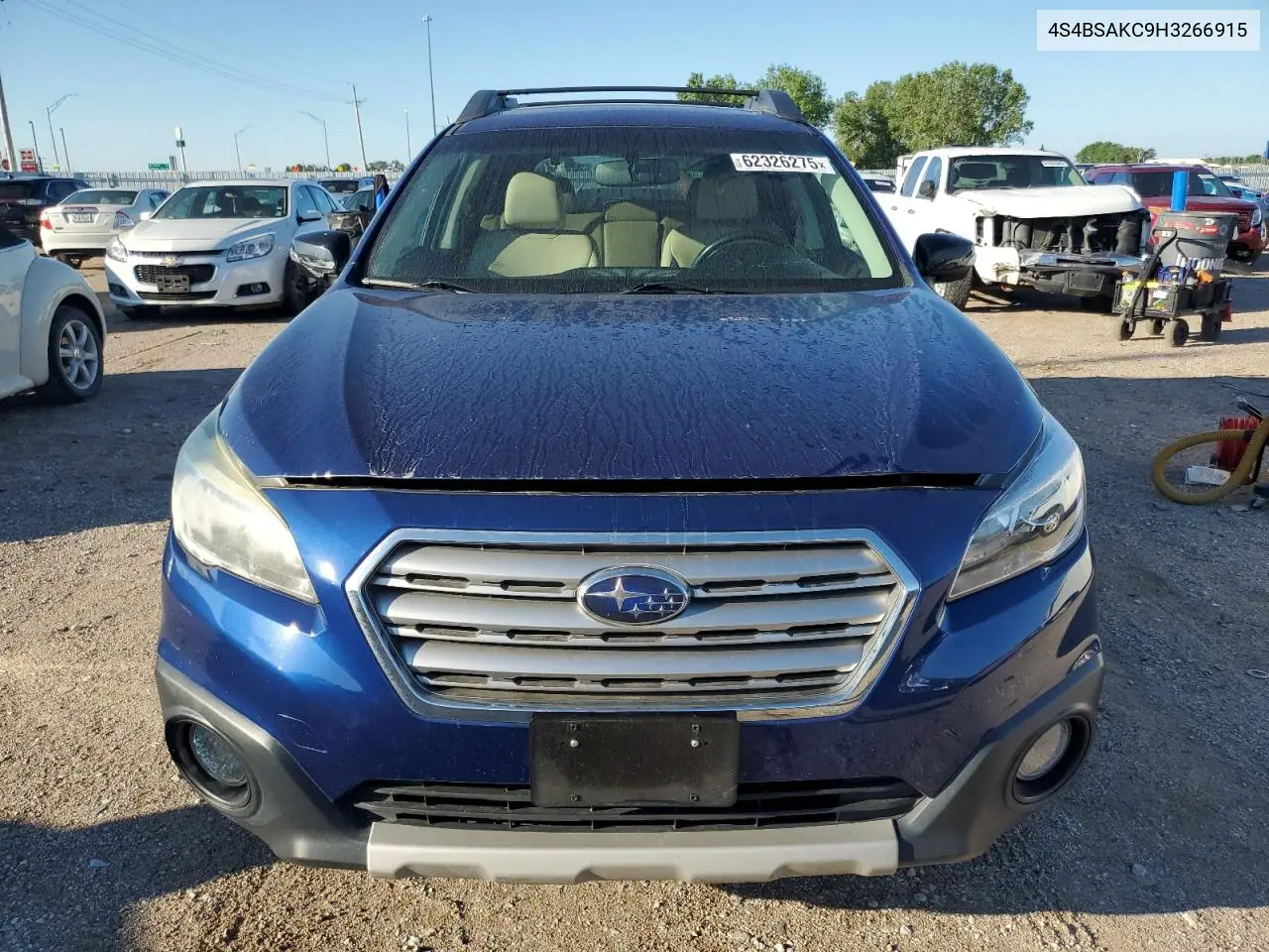 2017 Subaru Outback 2.5I Limited VIN: 4S4BSAKC9H3266915 Lot: 62326275