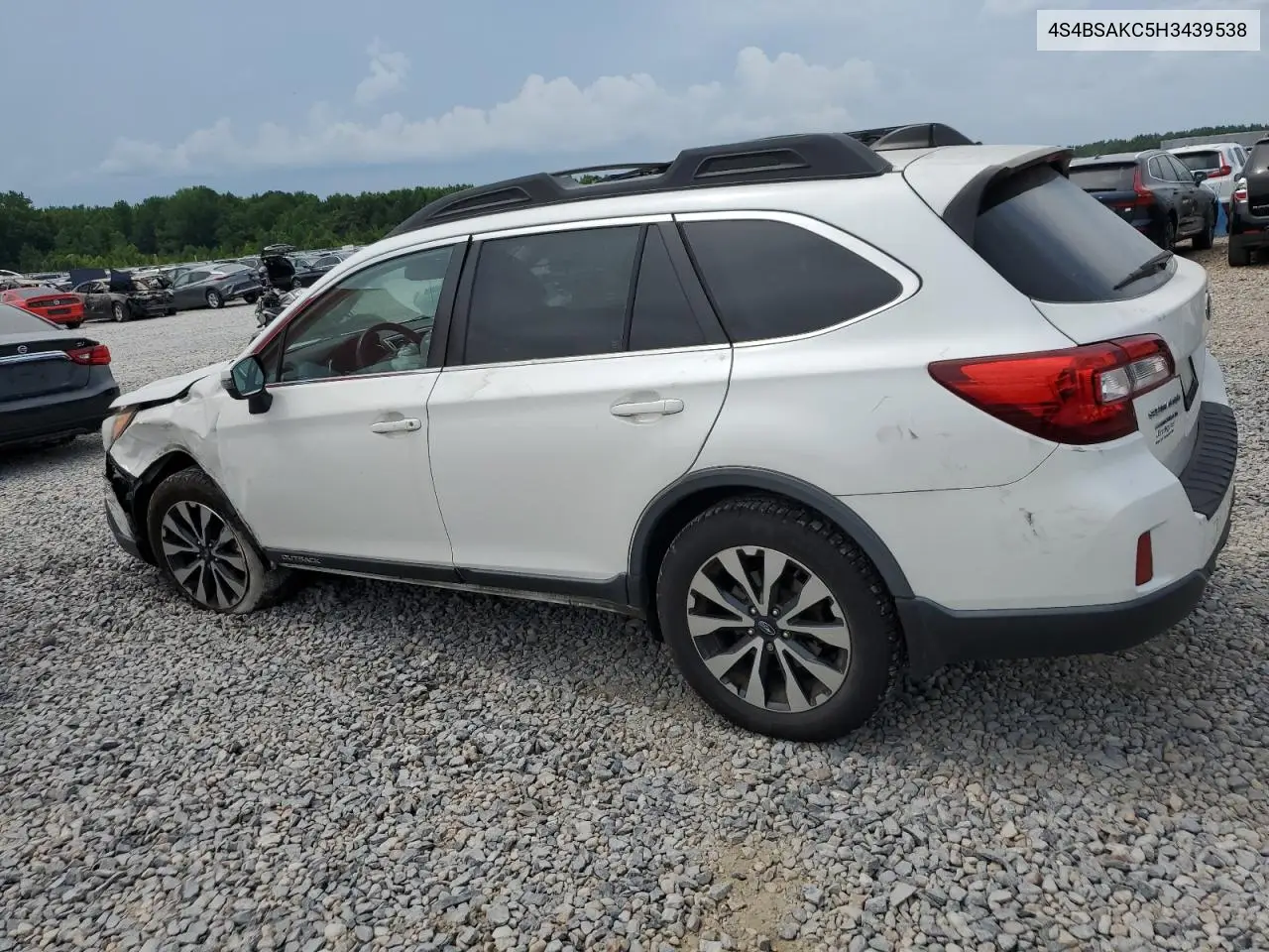 2017 Subaru Outback 2.5I Limited VIN: 4S4BSAKC5H3439538 Lot: 62410525