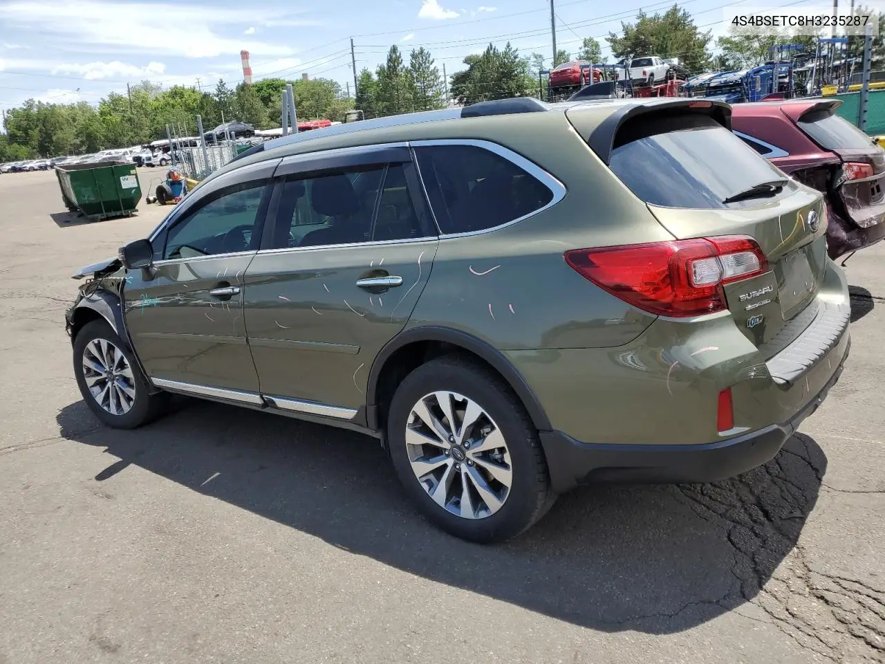 2017 Subaru Outback Touring VIN: 4S4BSETC8H3235287 Lot: 62424945