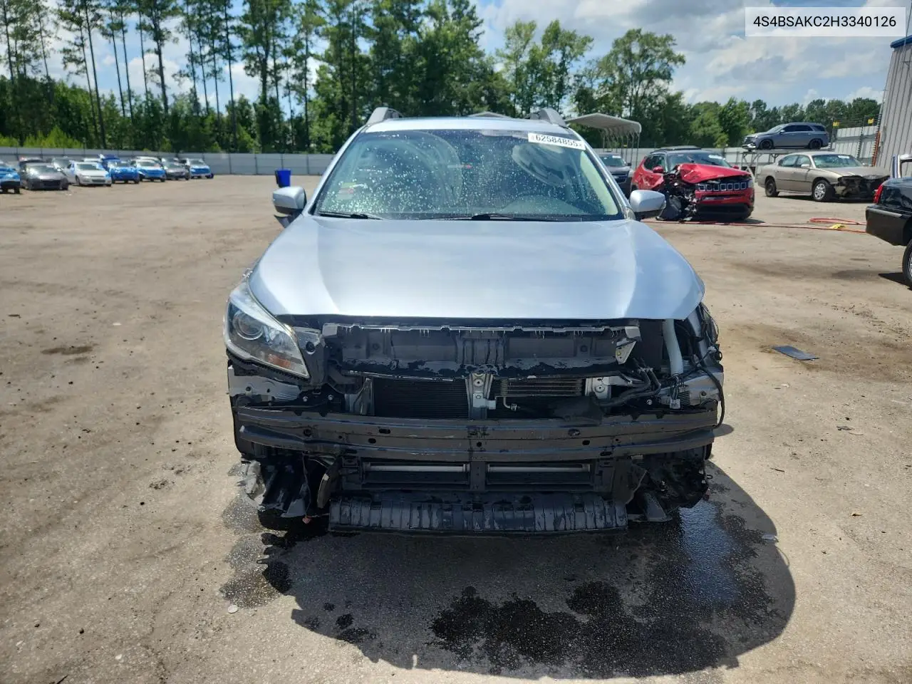 2017 Subaru Outback 2.5I Limited VIN: 4S4BSAKC2H3340126 Lot: 62584855