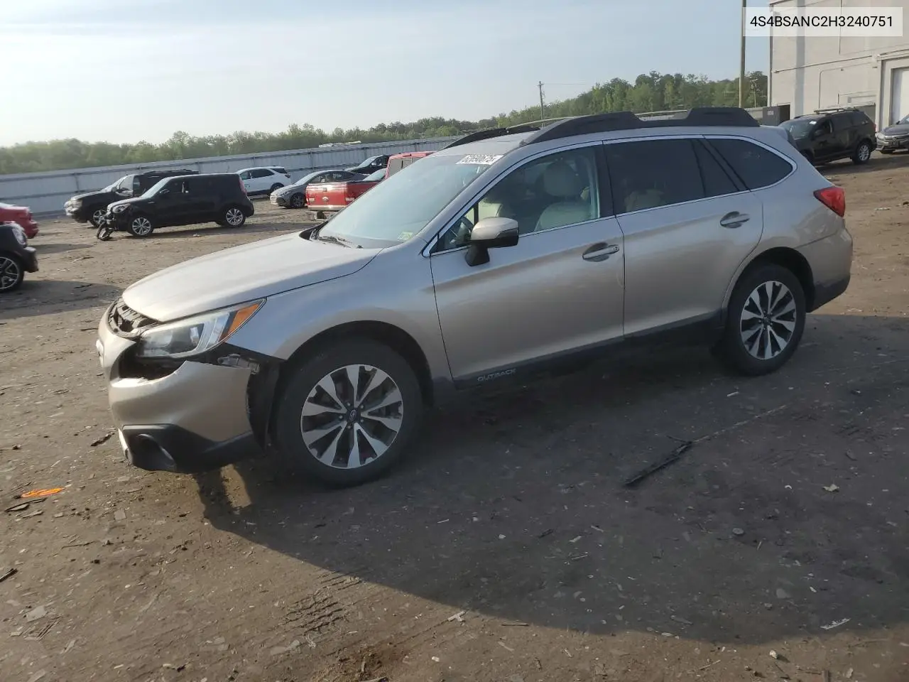 2017 Subaru Outback 2.5I Limited VIN: 4S4BSANC2H3240751 Lot: 62690675