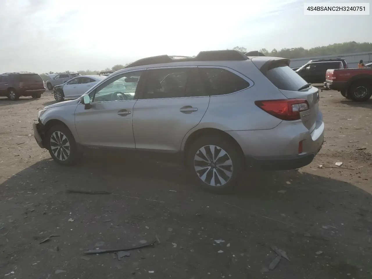 2017 Subaru Outback 2.5I Limited VIN: 4S4BSANC2H3240751 Lot: 62690675