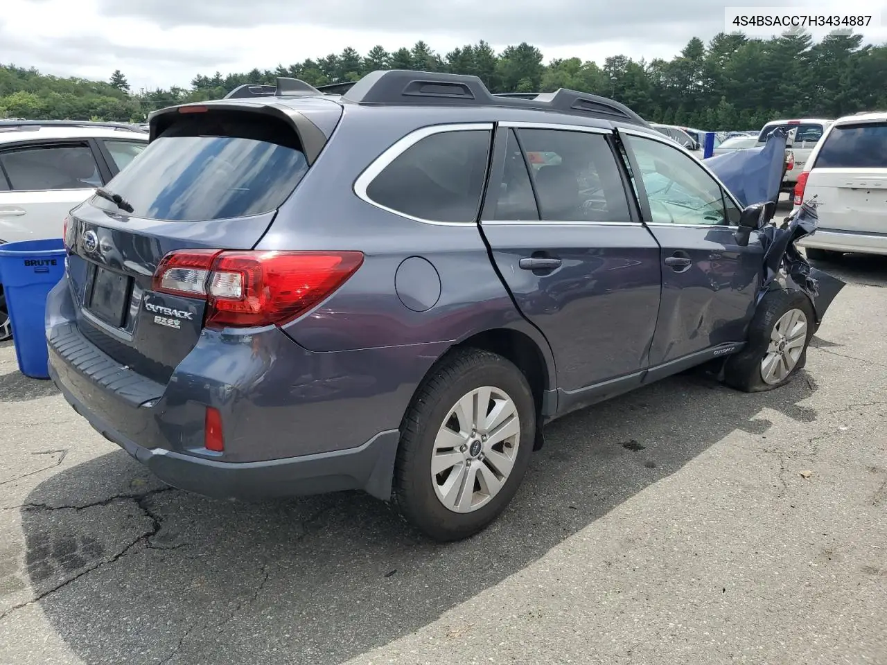 2017 Subaru Outback 2.5I Premium VIN: 4S4BSACC7H3434887 Lot: 62786235