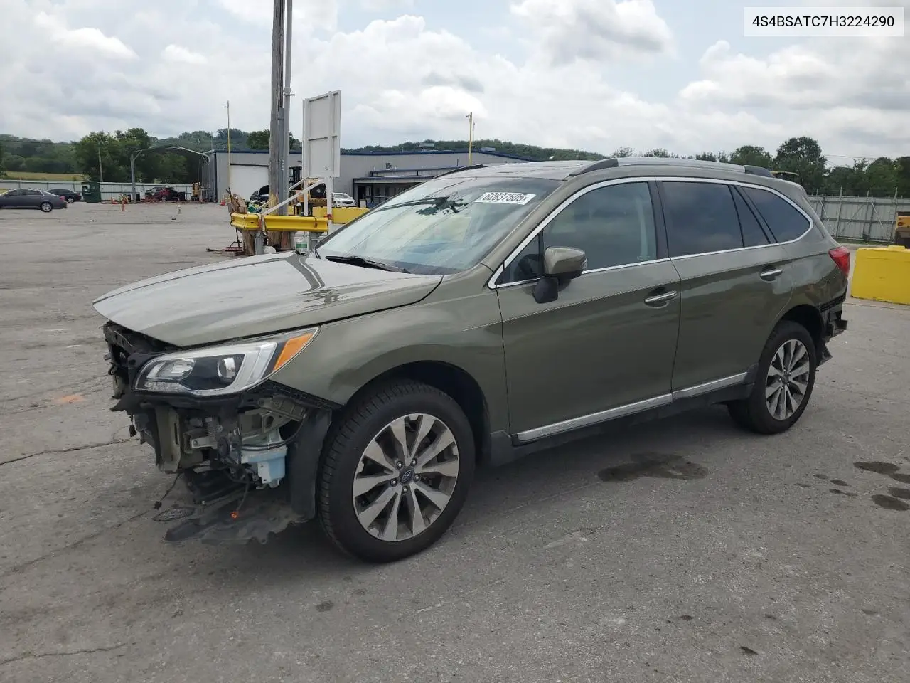 2017 Subaru Outback Touring VIN: 4S4BSATC7H3224290 Lot: 62837505
