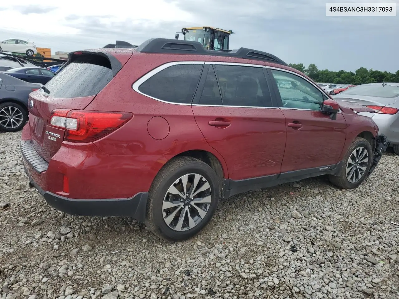 2017 Subaru Outback 2.5I Limited VIN: 4S4BSANC3H3317093 Lot: 62909405