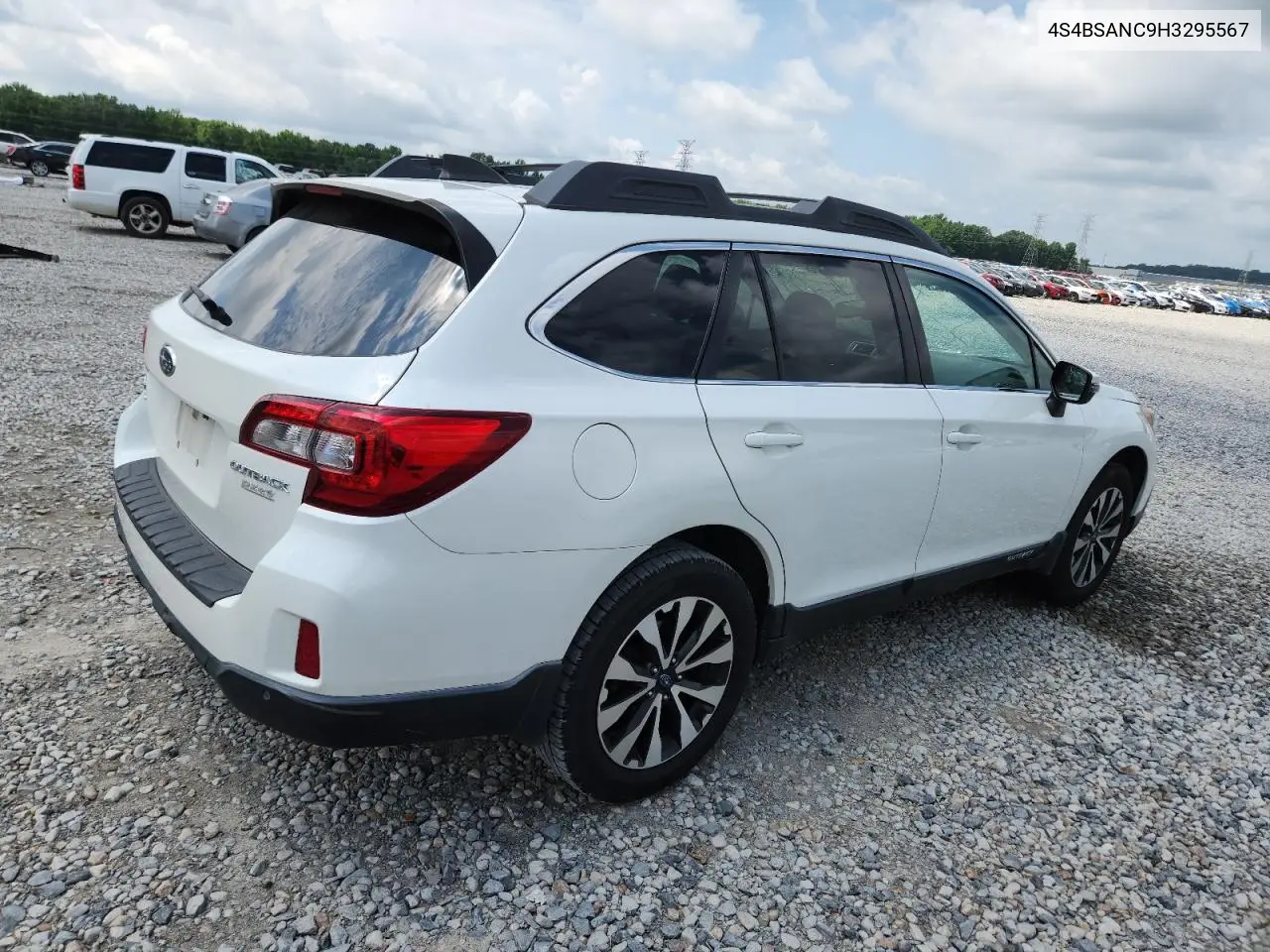 2017 Subaru Outback 2.5I Limited VIN: 4S4BSANC9H3295567 Lot: 62926045