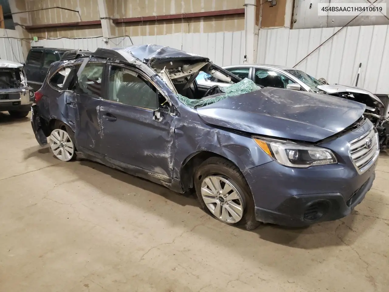 2017 Subaru Outback 2.5I VIN: 4S4BSAAC1H3410619 Lot: 63039465