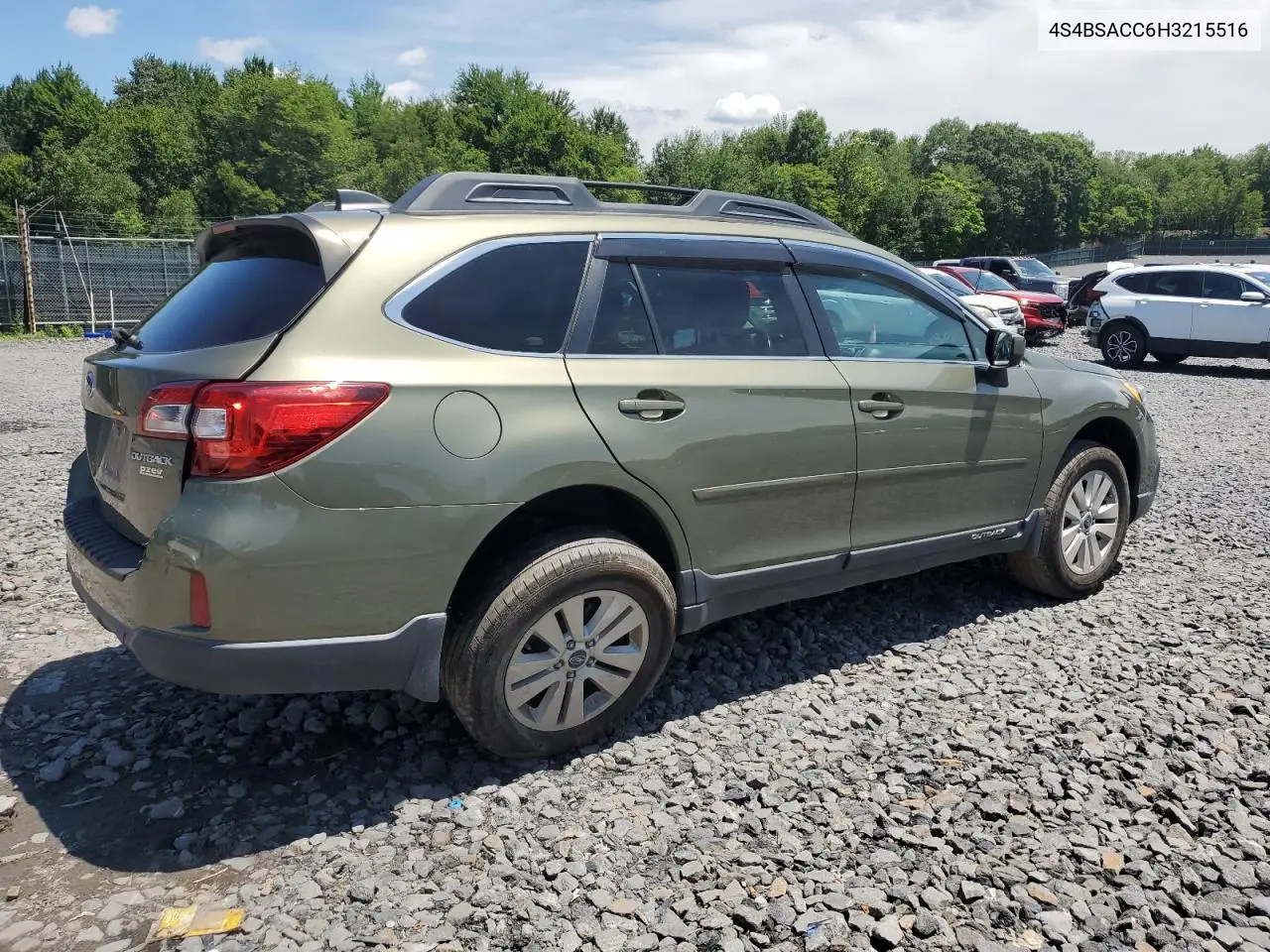2017 Subaru Outback 2.5I Premium VIN: 4S4BSACC6H3215516 Lot: 63211625