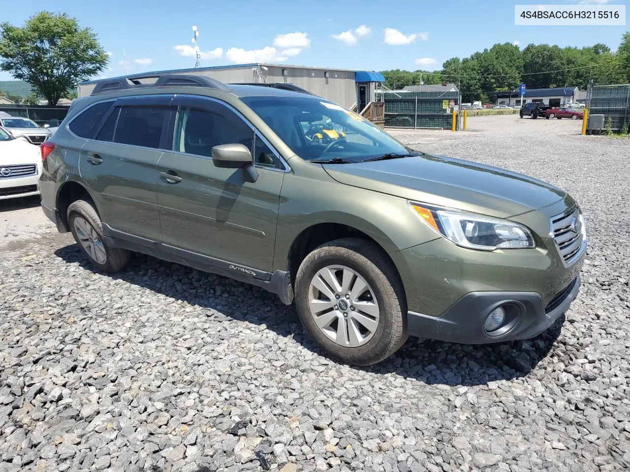 2017 Subaru Outback 2.5I Premium VIN: 4S4BSACC6H3215516 Lot: 63211625