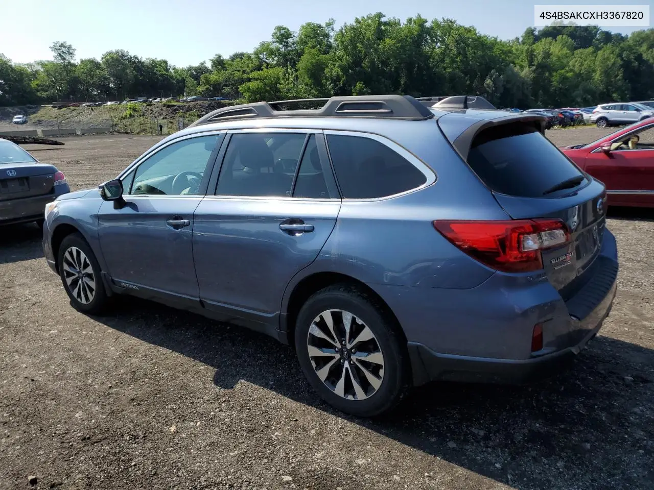 2017 Subaru Outback 2.5I Limited VIN: 4S4BSAKCXH3367820 Lot: 63427205