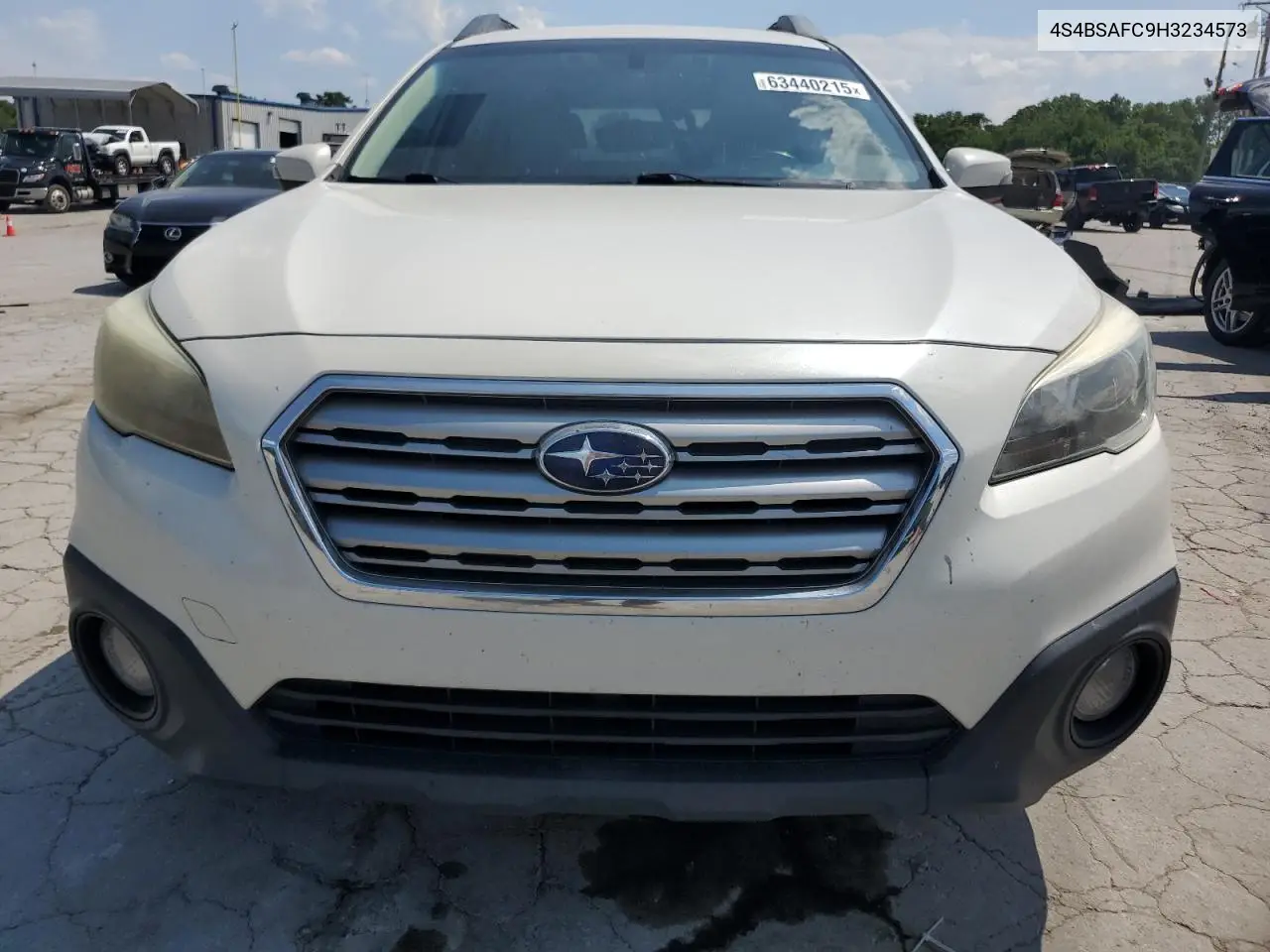 2017 Subaru Outback 2.5I Premium VIN: 4S4BSAFC9H3234573 Lot: 63440215