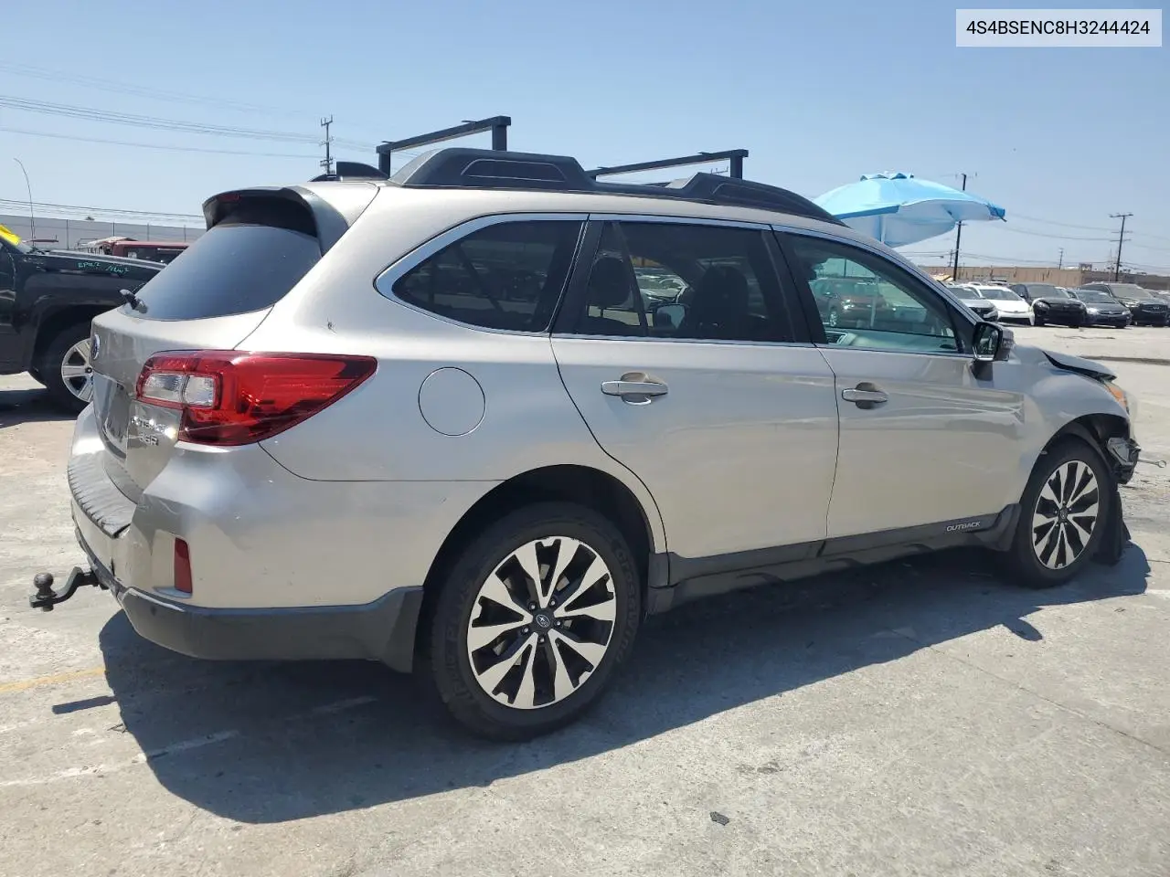 2017 Subaru Outback 3.6R Limited VIN: 4S4BSENC8H3244424 Lot: 63711535