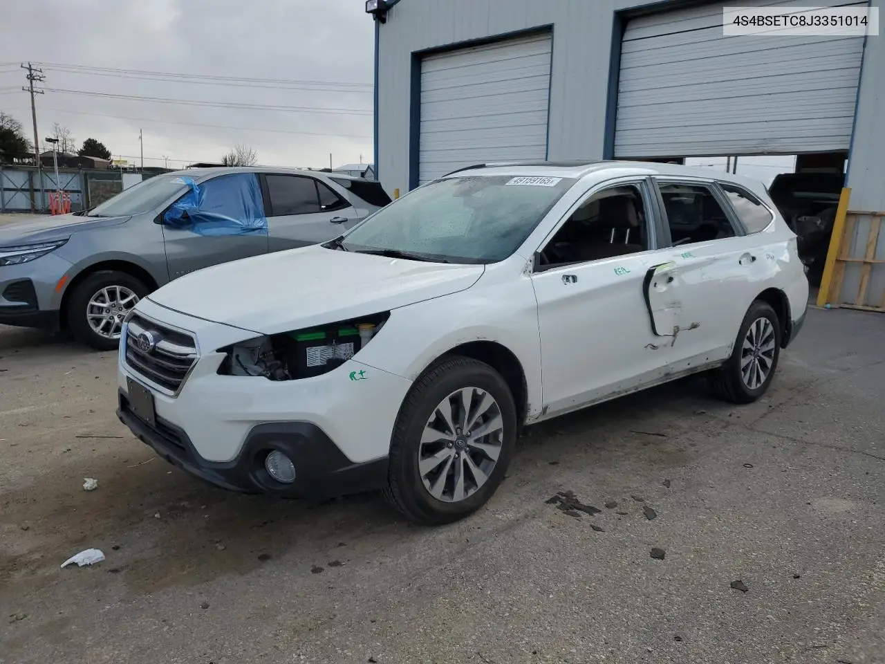 2018 Subaru Outback Touring VIN: 4S4BSETC8J3351014 Lot: 49159165
