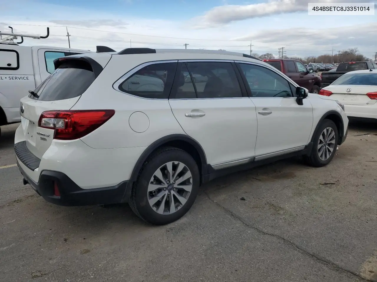 2018 Subaru Outback Touring VIN: 4S4BSETC8J3351014 Lot: 49159165