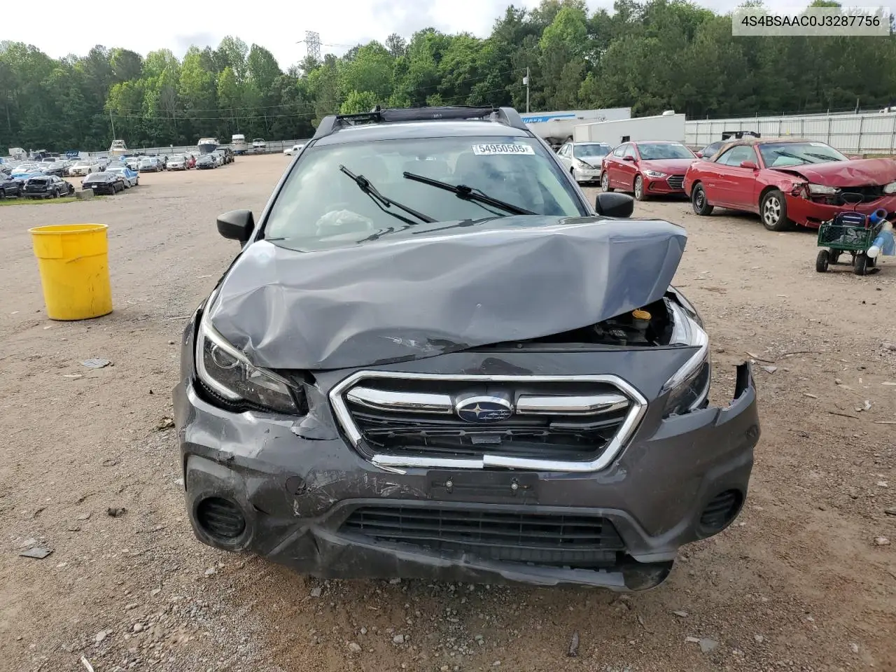 2018 Subaru Outback 2.5I VIN: 4S4BSAAC0J3287756 Lot: 54950505