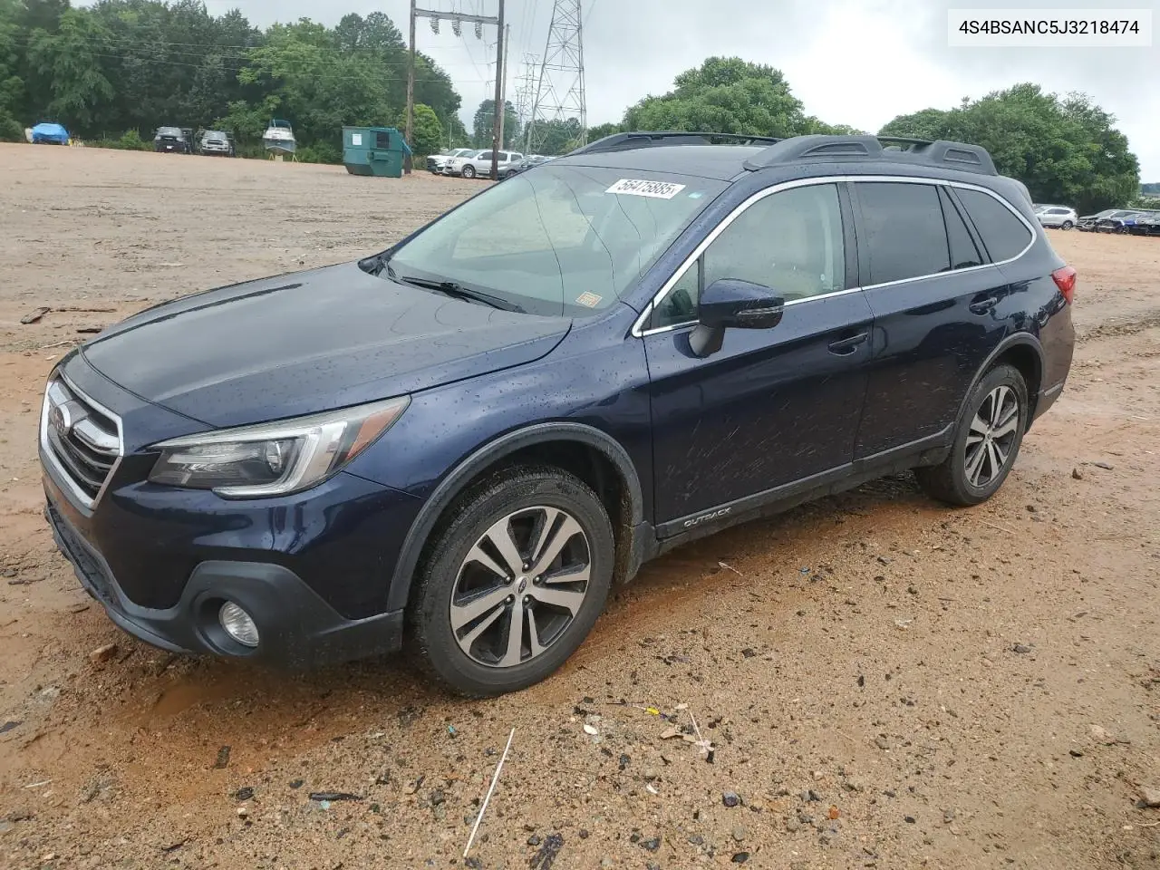 2018 Subaru Outback 2.5I Limited VIN: 4S4BSANC5J3218474 Lot: 56475885