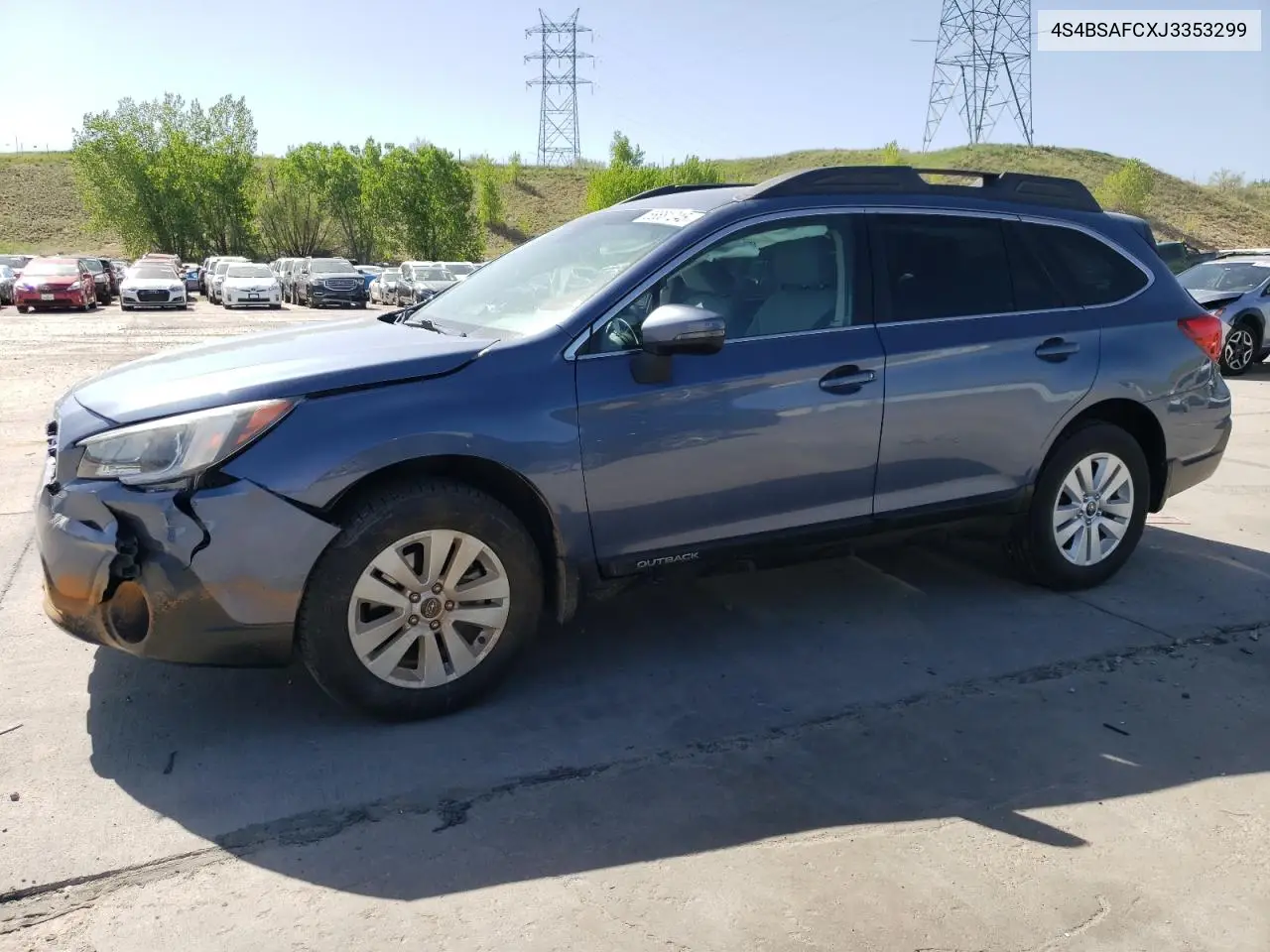 2018 Subaru Outback 2.5I Premium VIN: 4S4BSAFCXJ3353299 Lot: 56681245