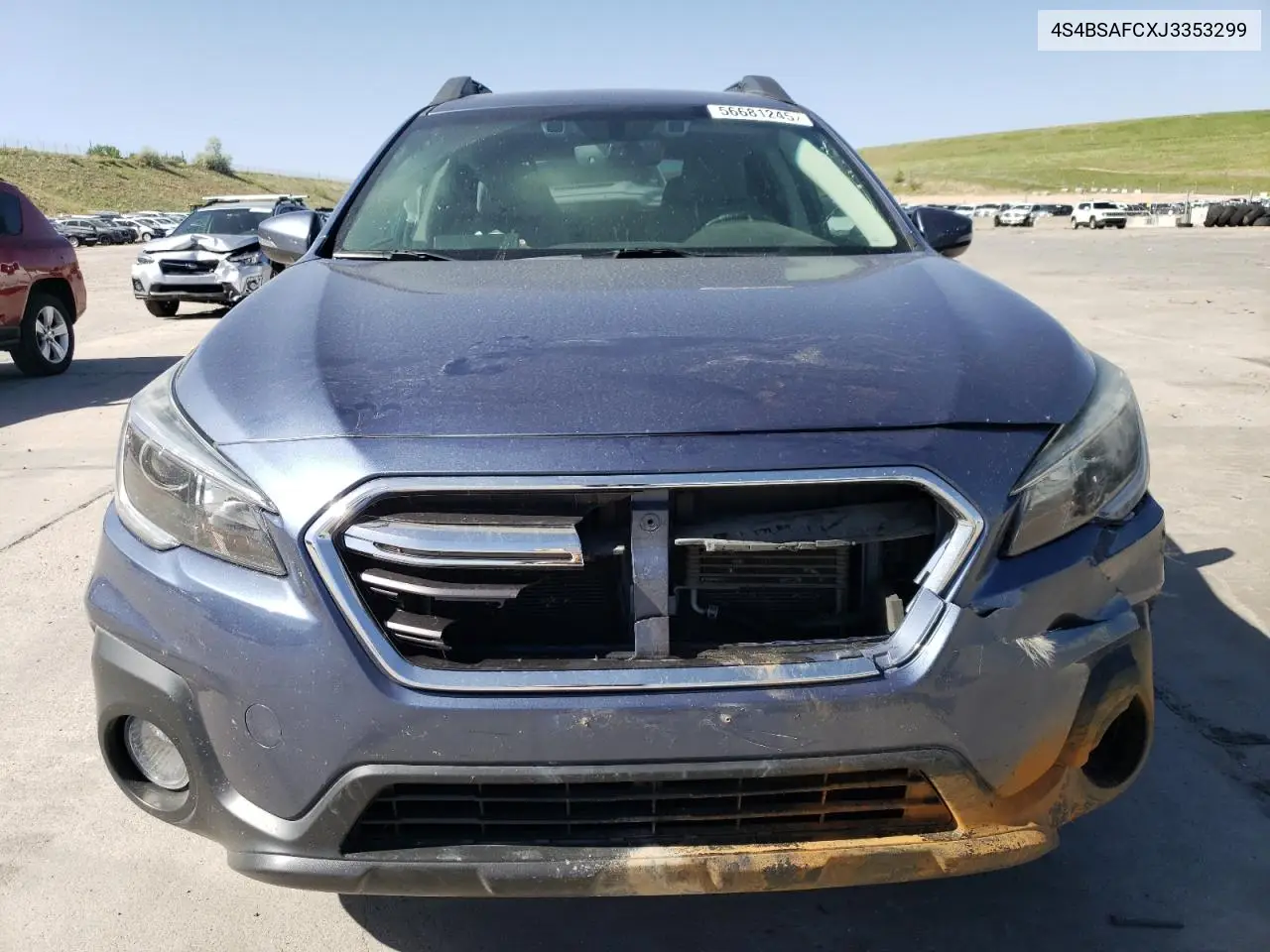 2018 Subaru Outback 2.5I Premium VIN: 4S4BSAFCXJ3353299 Lot: 56681245