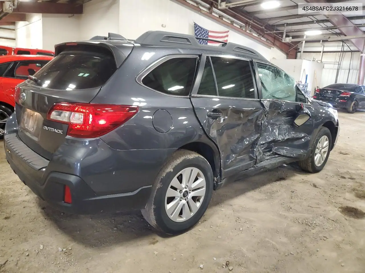 2018 Subaru Outback 2.5I Premium VIN: 4S4BSAFC2J3216678 Lot: 56814175