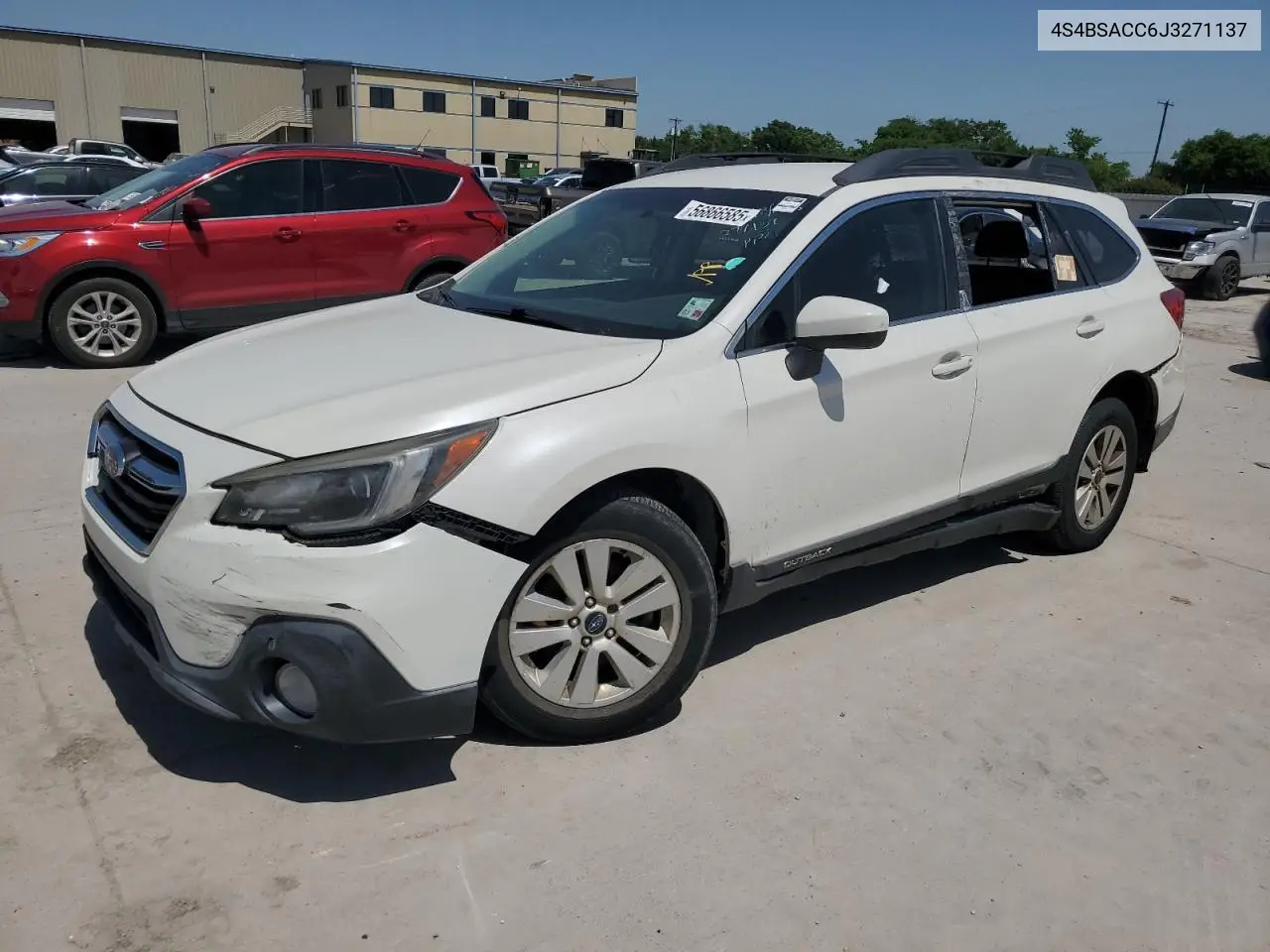 2018 Subaru Outback 2.5I Premium VIN: 4S4BSACC6J3271137 Lot: 56866585