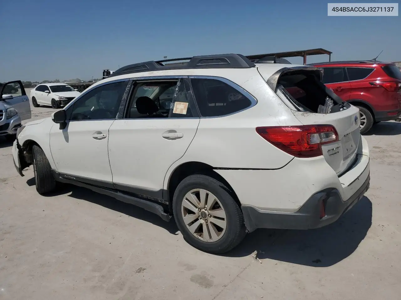 2018 Subaru Outback 2.5I Premium VIN: 4S4BSACC6J3271137 Lot: 56866585