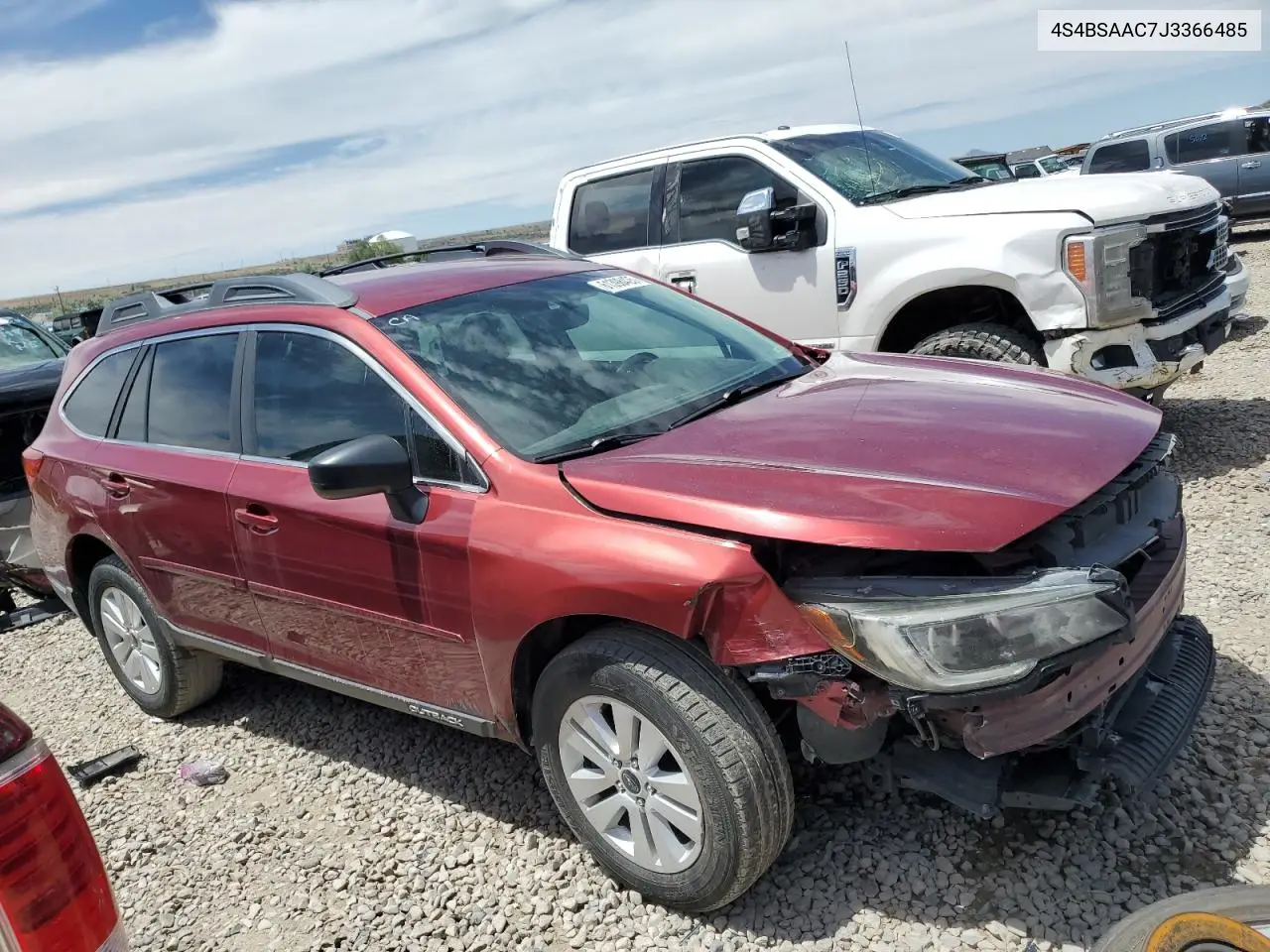 2018 Subaru Outback 2.5I VIN: 4S4BSAAC7J3366485 Lot: 61398425