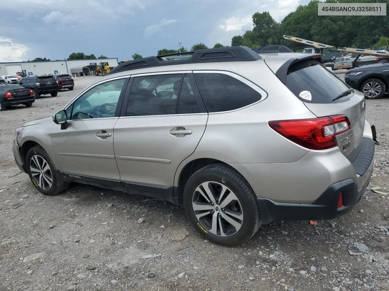 2018 Subaru Outback 2.5I Limited VIN: 4S4BSANC9J3258511 Lot: 62300315