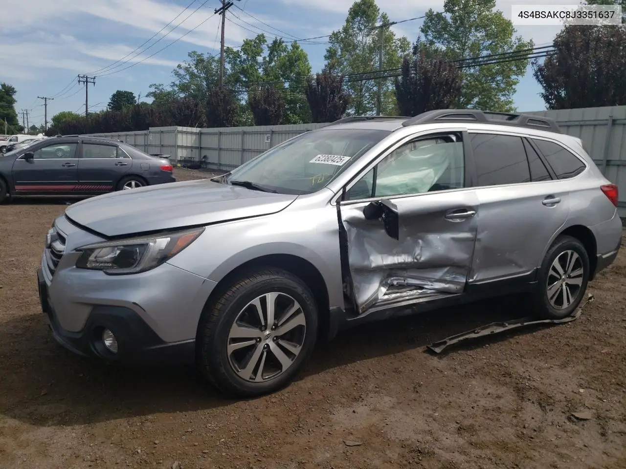 2018 Subaru Outback 2.5I Limited VIN: 4S4BSAKC8J3351637 Lot: 62380425