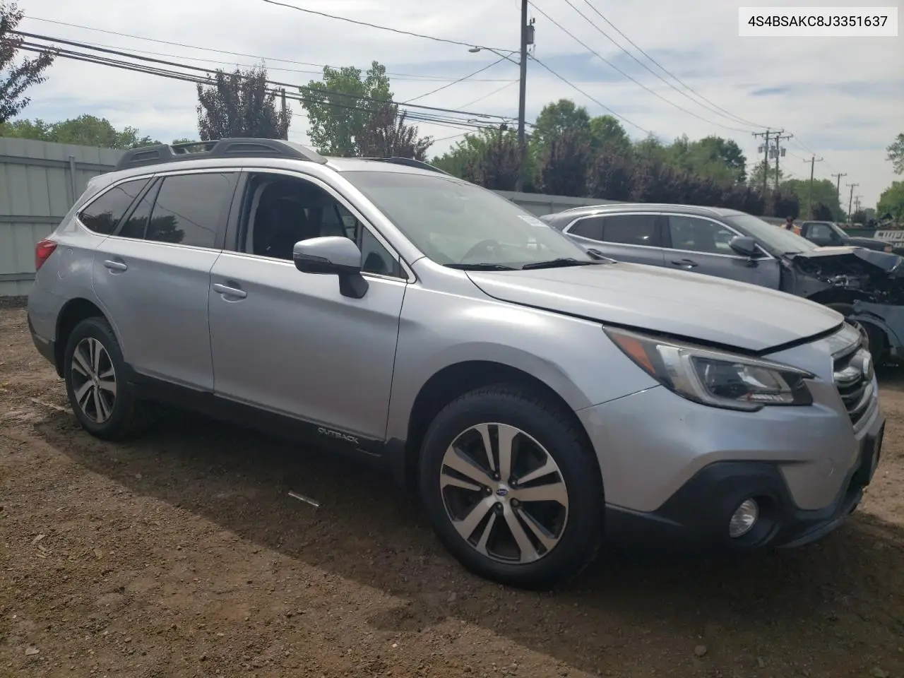 2018 Subaru Outback 2.5I Limited VIN: 4S4BSAKC8J3351637 Lot: 62380425