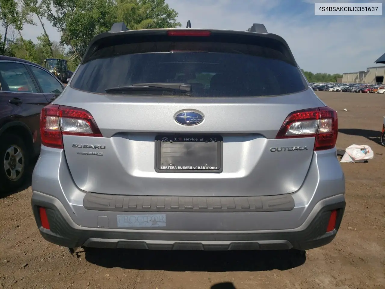 2018 Subaru Outback 2.5I Limited VIN: 4S4BSAKC8J3351637 Lot: 62380425