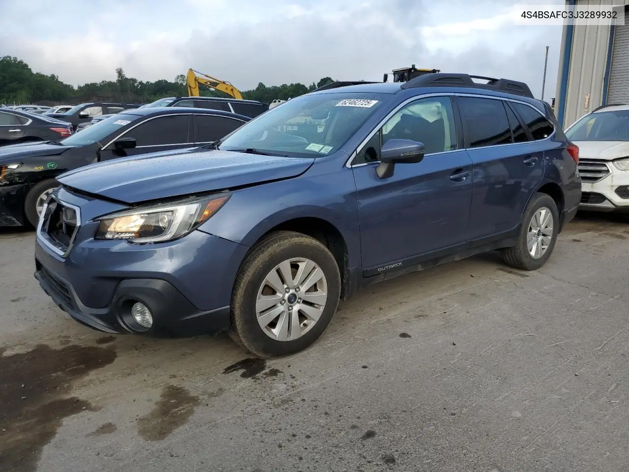 2018 Subaru Outback 2.5I Premium VIN: 4S4BSAFC3J3289932 Lot: 62462725