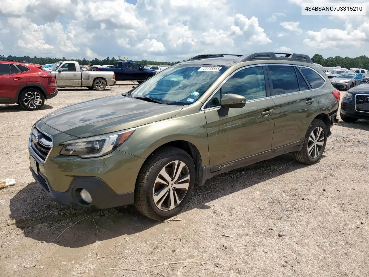 2018 Subaru Outback 2.5I Limited VIN: 4S4BSANC7J3315210 Lot: 62778865